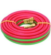 Welding Twin Hose – Oxygen and Acetylene Twin Hose Set for Gas Welding and Cutting, Flexible and Durable Rubber for Safe Gas Transfer